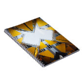 黄色と灰色の幾何建物 ノートブック (右側)