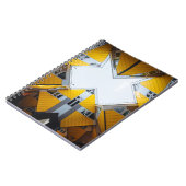 黄色と灰色の幾何建物 ノートブック (左側)