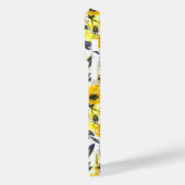 黄色と灰色の水彩フローラ Case-Mate iPhoneケース (裏面 / 左)