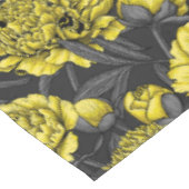 黄色と灰色の牡丹の庭 テーブルクロス (アングル)