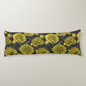 黄色と灰色の牡丹の庭 ボディピロー (裏面)