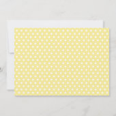 黄色と灰色の象の赤ちゃんシャワー招待状 招待状 (裏面)