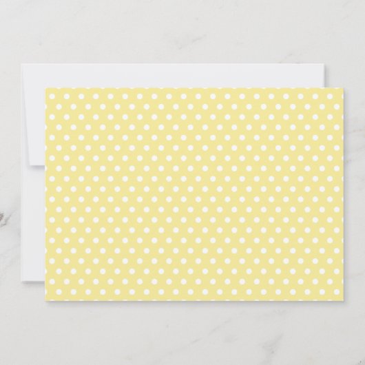 黄色と灰色の象の赤ちゃんシャワー招待状 招待状 (裏面)