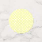 黄色と灰色の象 |赤ちゃんシャワー コンフェッティ (スモール正面)