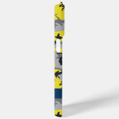 黄色と灰色の迷彩自分の名前をパーソナライズ Case-Mate iPhoneケース (裏面 / 右)