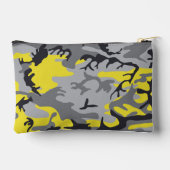 黄色と灰色の迷彩、軍隊、陸軍 アクセサリーポーチ (裏面)