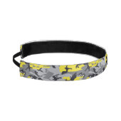 黄色と灰色の迷彩、軍隊、陸軍 アスレチックヘッドバンド (左)