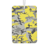 黄色と灰色の迷彩、軍隊、陸軍 カーエアーフレッシュナー (裏面)