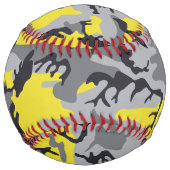 黄色と灰色の迷彩、軍隊、陸軍 ソフトボール (正面)