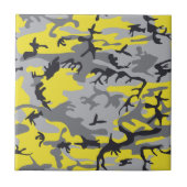 黄色と灰色の迷彩、軍隊、陸軍 タイル (正面)