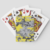 黄色と灰色の迷彩、軍隊、陸軍 トランプ (裏面)