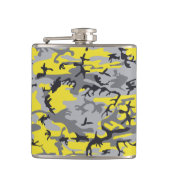 黄色と灰色の迷彩、軍隊、陸軍 フラスク (正面)