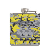 黄色と灰色の迷彩、軍隊、陸軍 フラスク (裏面)