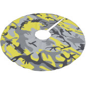 黄色と灰色の迷彩、軍隊、陸軍 ブラッシュドポリエステルツリースカート (アングル)