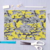 黄色と灰色の迷彩、軍隊、陸軍 薄葉紙 (クラフト)