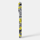 黄色と灰色の迷彩、軍隊、陸軍 iPhoneケース (左側面)