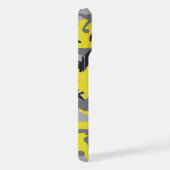 黄色と灰色の迷彩、軍隊、陸軍 iPhoneケース (右側面)