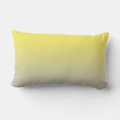 「黄色と灰色グラデーション」 ランバークッション (裏面)