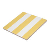黄色と白いめまいストライプ色 タイル (側面)