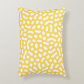 黄色と白いゼリー豆のような形 アクセントクッション (正面(垂直))
