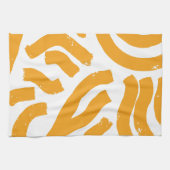 黄色と白のキッチンタオル キッチンタオル (横)