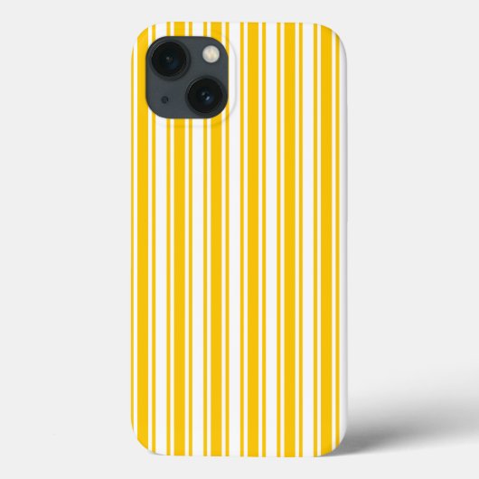 黄色と白のキャンディストライプーのCase-Mate iPhone ca Case-Mate iPhoneケース (裏面)