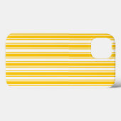 黄色と白のキャンディストライプーのCase-Mate iPhone ca Case-Mate iPhoneケース (裏面 (横))