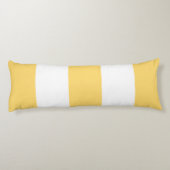 黄色と白のストライプ ボディピロー (裏面)