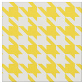 黄色と白のチェッ千鳥格子のク ファブリック (クローズアップ)