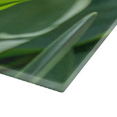 黄色と白のチューリップグラス カッティングボード (角)