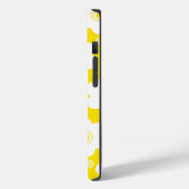 黄色と白のデイジーと水玉模様 Case-Mate iPhoneケース (裏面 / 左)