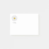 黄色と白のデイジーのポストイットに関するメモ ポストイット (正面)