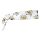 黄色と白のデイジーフラワータイヘッドバンド タイヘッドバンド (回転270)