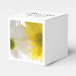 黄色と白のデイジー結婚ズ フェイバーボックス