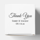 黄色と白のデイジー結婚ズ フェイバーボックス (上部)