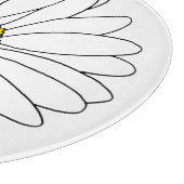 黄色と白のデイジー カッティングボード (角)