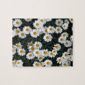 黄色と白のデイジー ジグソーパズル (横)
