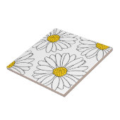 黄色と白のデイジー タイル (側面)