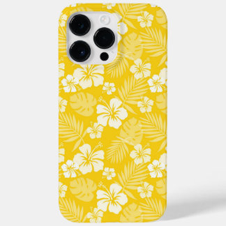 黄色と白のハイビスカスの花 Case-Mate iPhone 14 PRO MAXケース