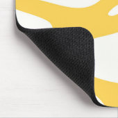 黄色と白のマウスパッド マウスパッド (コーナー)