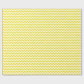 黄色と白のミディアムシェブロンのラッピング紙 ラッピングペーパー (フラット)