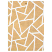 黄色と白のモザイク模様 クリップボード (裏面)