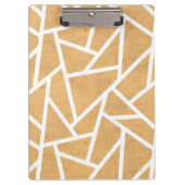 黄色と白のモザイク模様 クリップボード (正面)