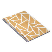 黄色と白のモザイク模様 ノートブック (右側)