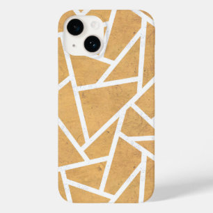 黄色と白のモザイク模様 Case-Mate iPhone 14ケース