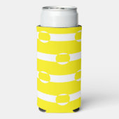 黄色と白の円の形 スリム缶クーラー (Seltzer裏面)
