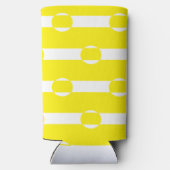 黄色と白の円の形 スリム缶クーラー (裏面)