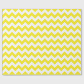 黄色と白の大きなシェブロンのラッピング紙 ラッピングペーパー (フラット)