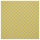 黄色と白の格子模様 ファブリック (見本)