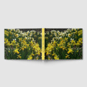 黄色と白の水仙の春の花 ゲストブック (全面)